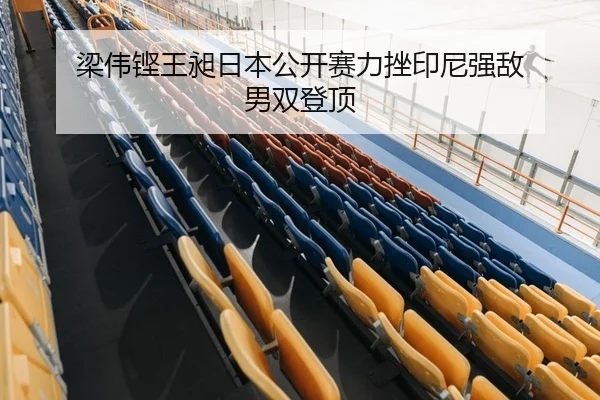 梁伟铿王昶日本公开赛力挫印尼强敌 男双登顶